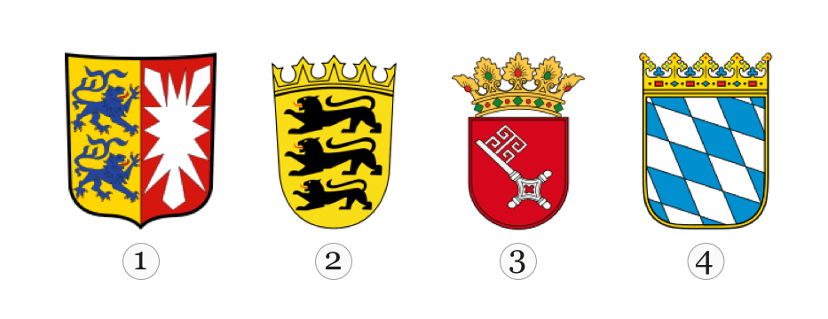 Welches Wappen gehört zur Freien Hansestadt Bremen?