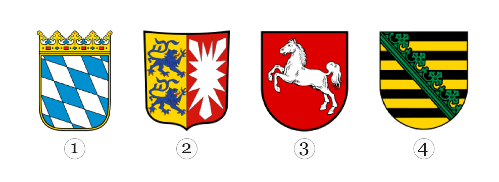 Welches Wappen gehört zum Bundesland Niedersachsen?