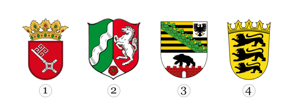 Welches Wappen gehört zum Bundesland Nordrhein-Westfalen?