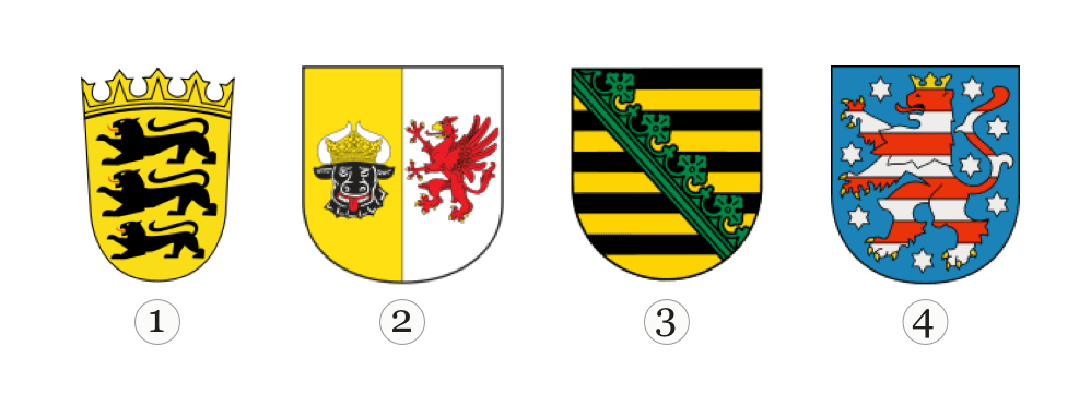 Welches Wappen gehört zum Freistaat Thüringen?